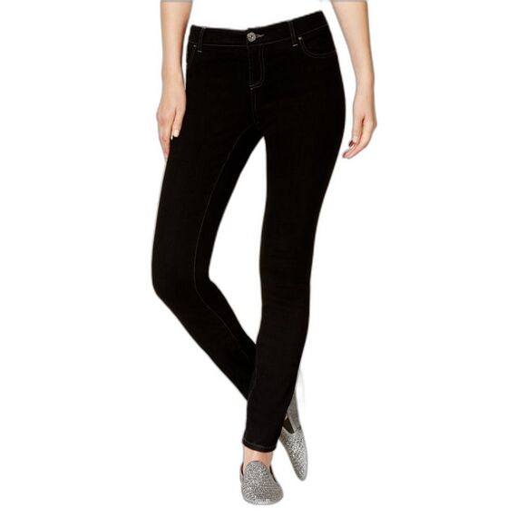 Women's Curvy Mid Rise Skinny Jeans - Picture 2 of 2